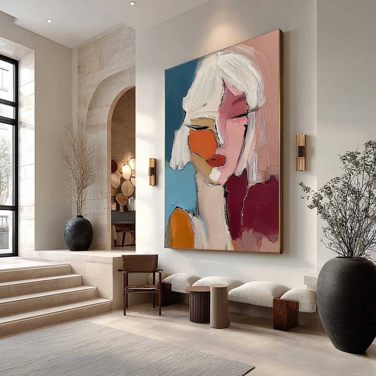 ALTER EGO: Textured Abstract Portrait Painting of a Woman - Image 7