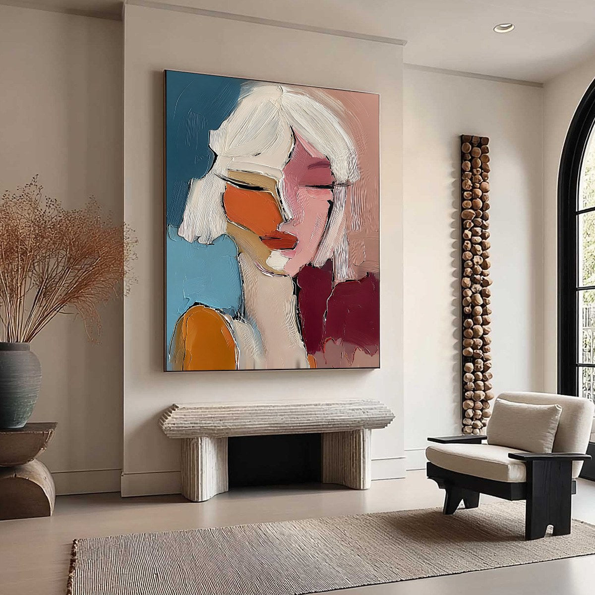 ALTER EGO: Textured Abstract Portrait Painting of a Woman - Image 8