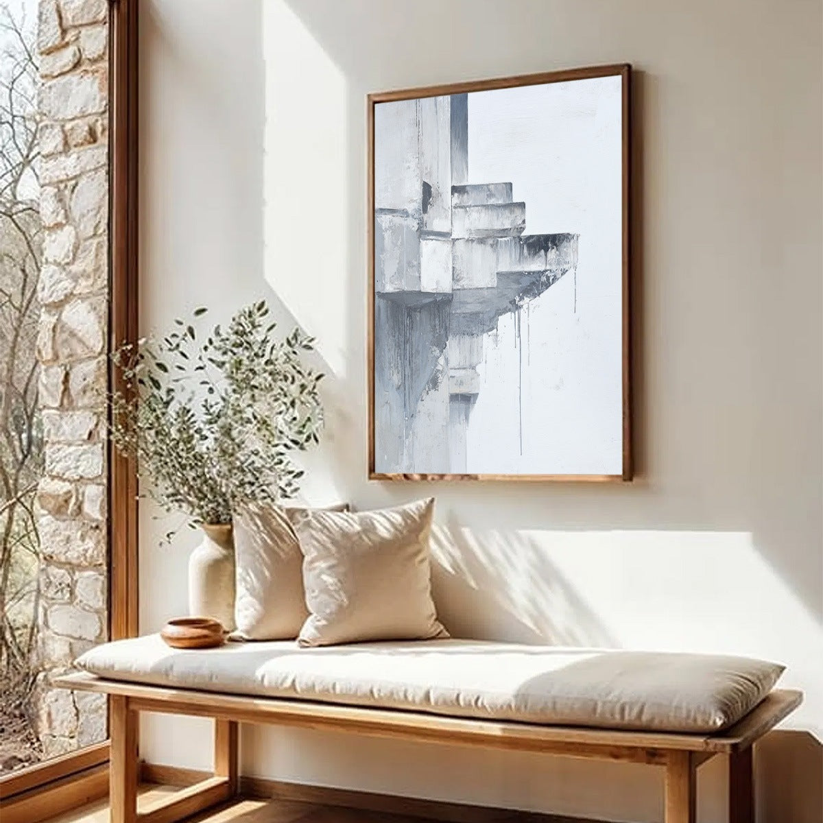 ASCENT: Minimalist Architectural Abstract Painting - Image 7