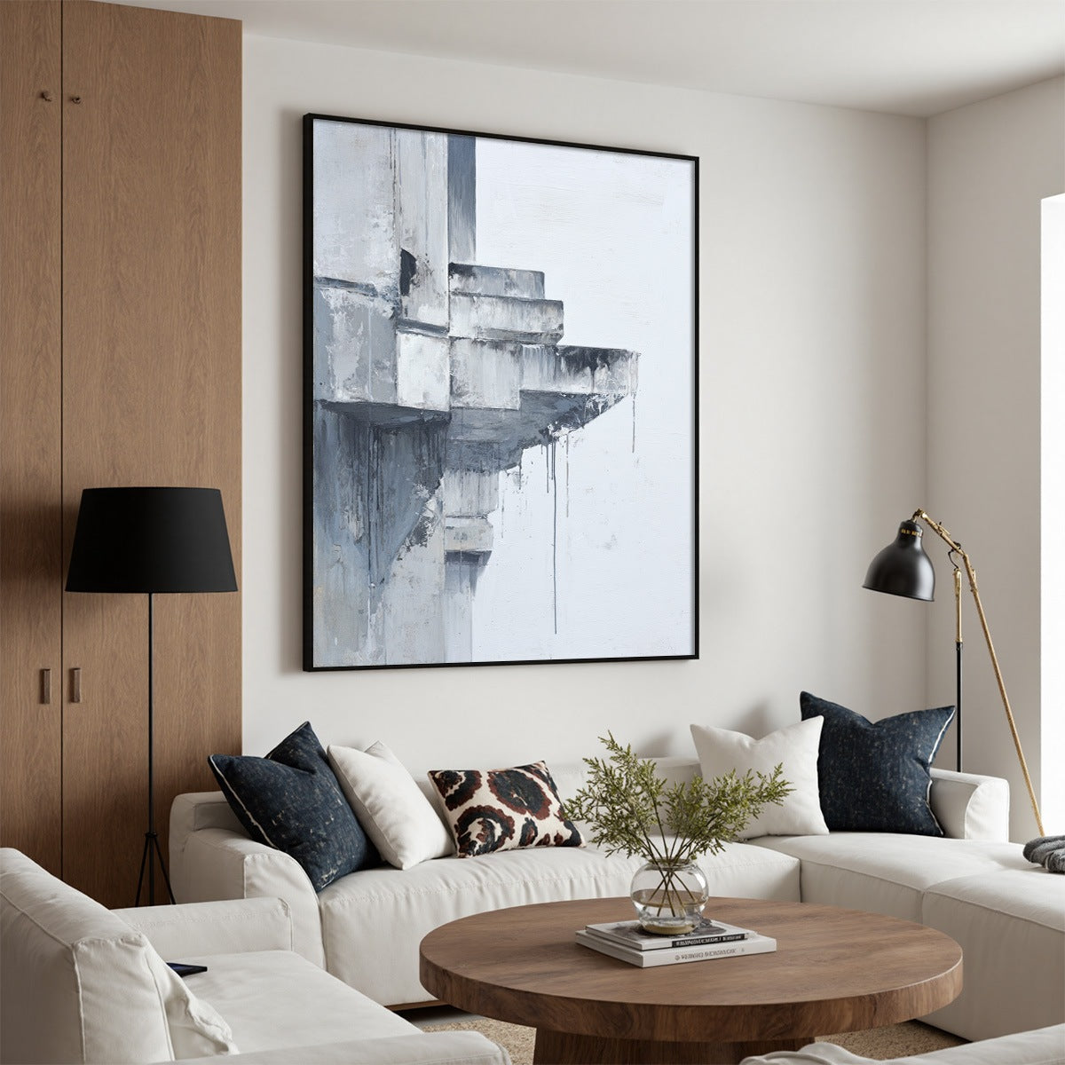 ASCENT: Minimalist Architectural Abstract Painting - Image 8