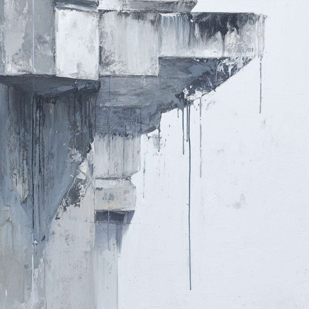 ASCENT: Minimalist Architectural Abstract Painting - Image 3