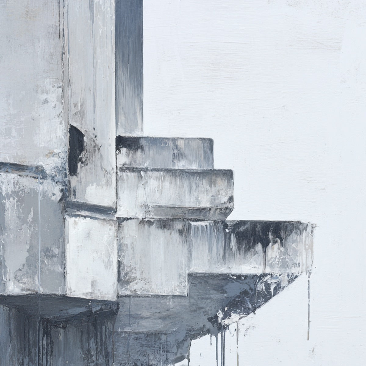 ASCENT: Minimalist Architectural Abstract Painting - Image 5