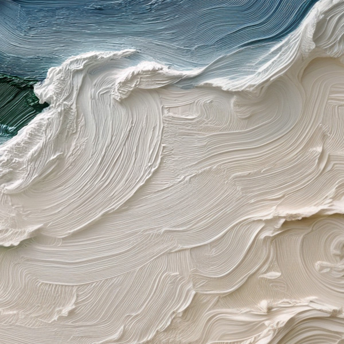 ATLANTIC SWELL: Heavily Textured Abstract Seascape Painting for Coastal Decor - Image 3