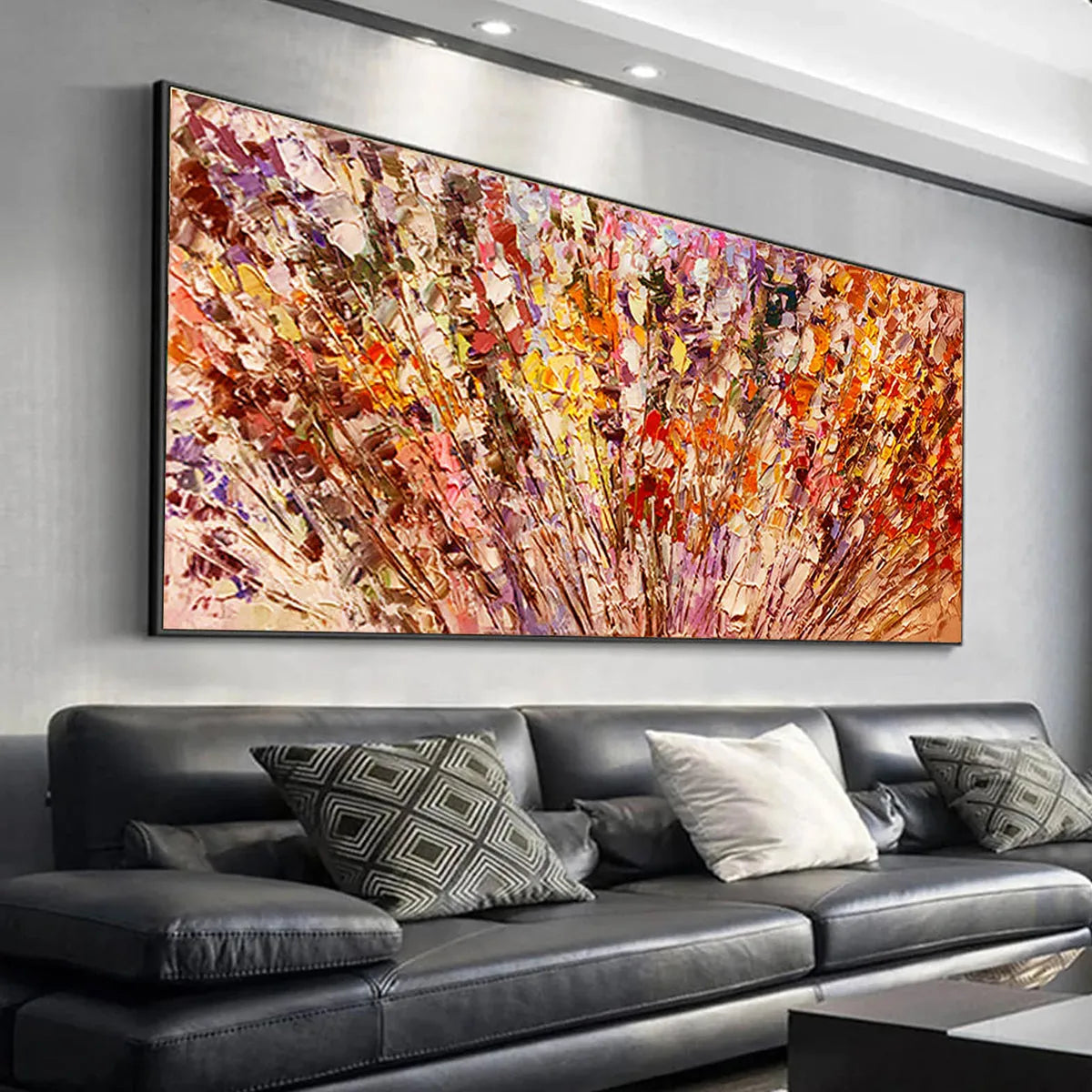 AUTUMN HARVEST: Impasto Floral Oil Painting in Warm Autumn Hues - Image 7