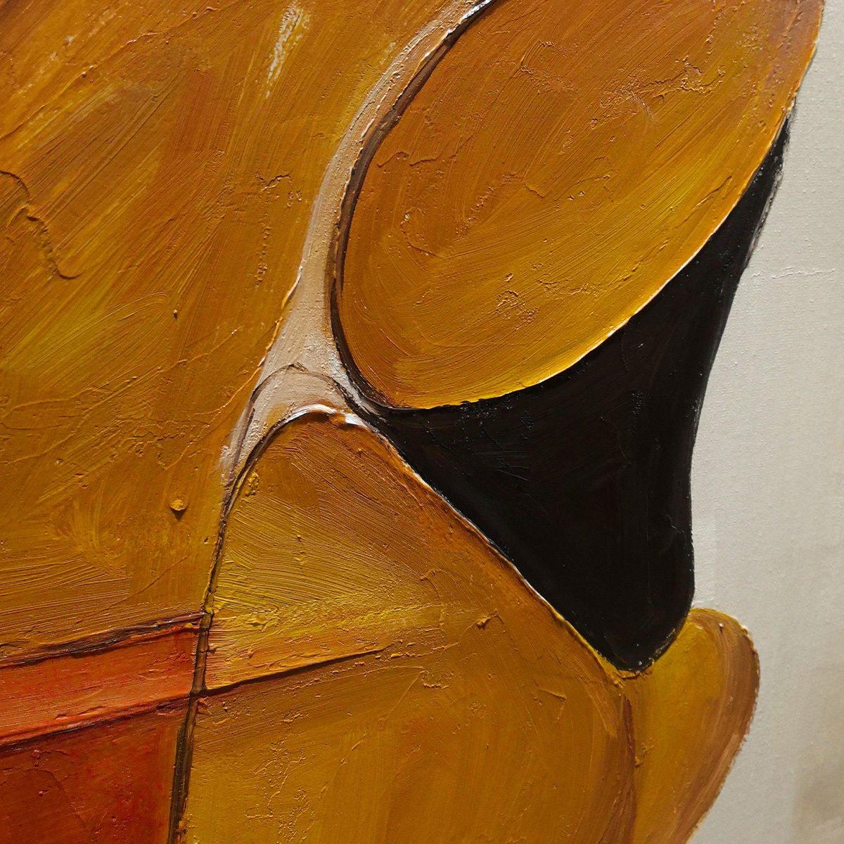 AUTUMN RHAPSODY: Abstract Impasto Palette Knife Oil Painting on Canvas - Image 3