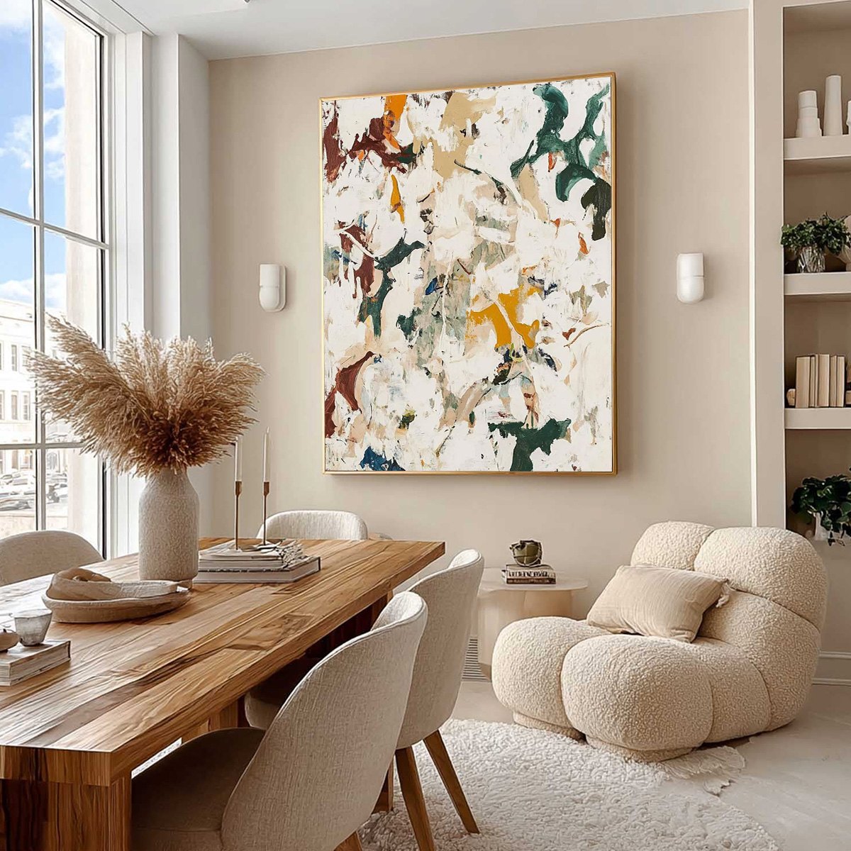AUTUMN WHISPERS: Textured Abstract Impasto Oil Painting - Image 7