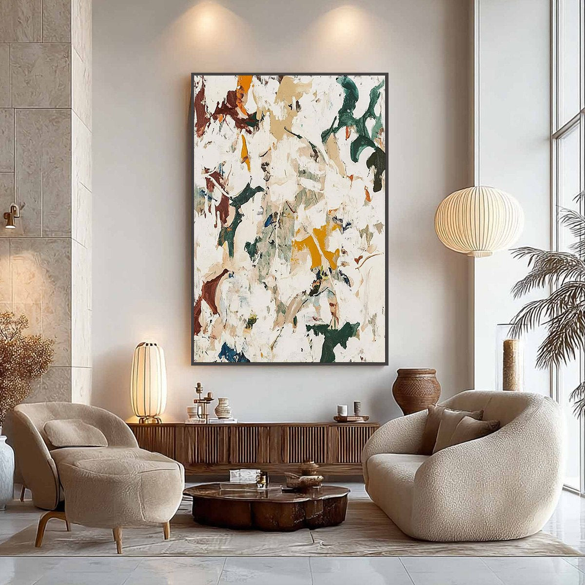 AUTUMN WHISPERS: Textured Abstract Impasto Oil Painting - Image 2