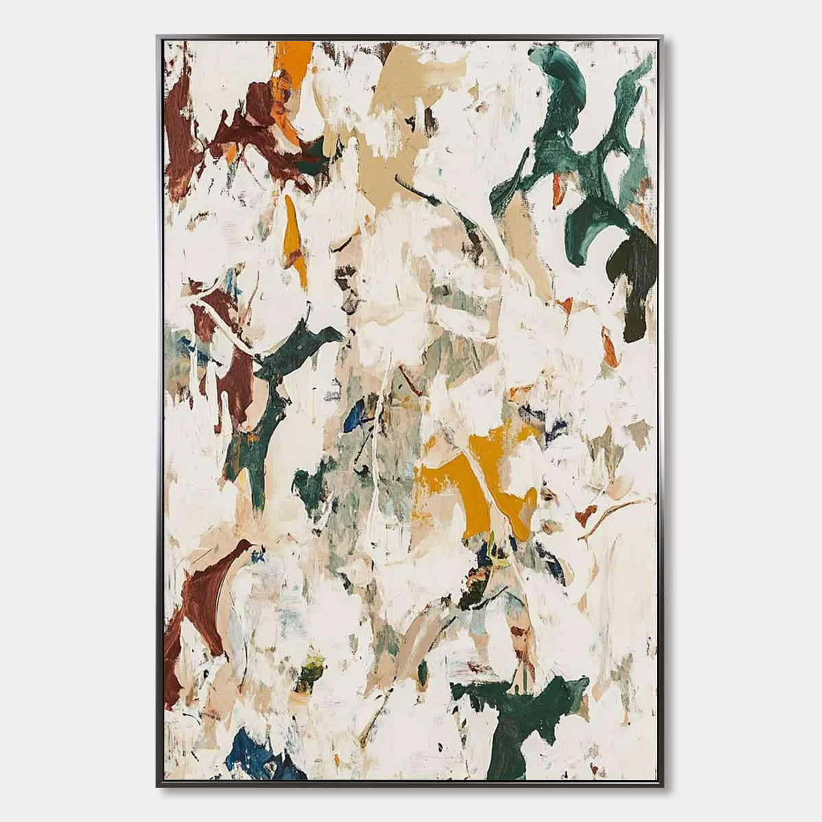 AUTUMN WHISPERS: Textured Abstract Impasto Oil Painting