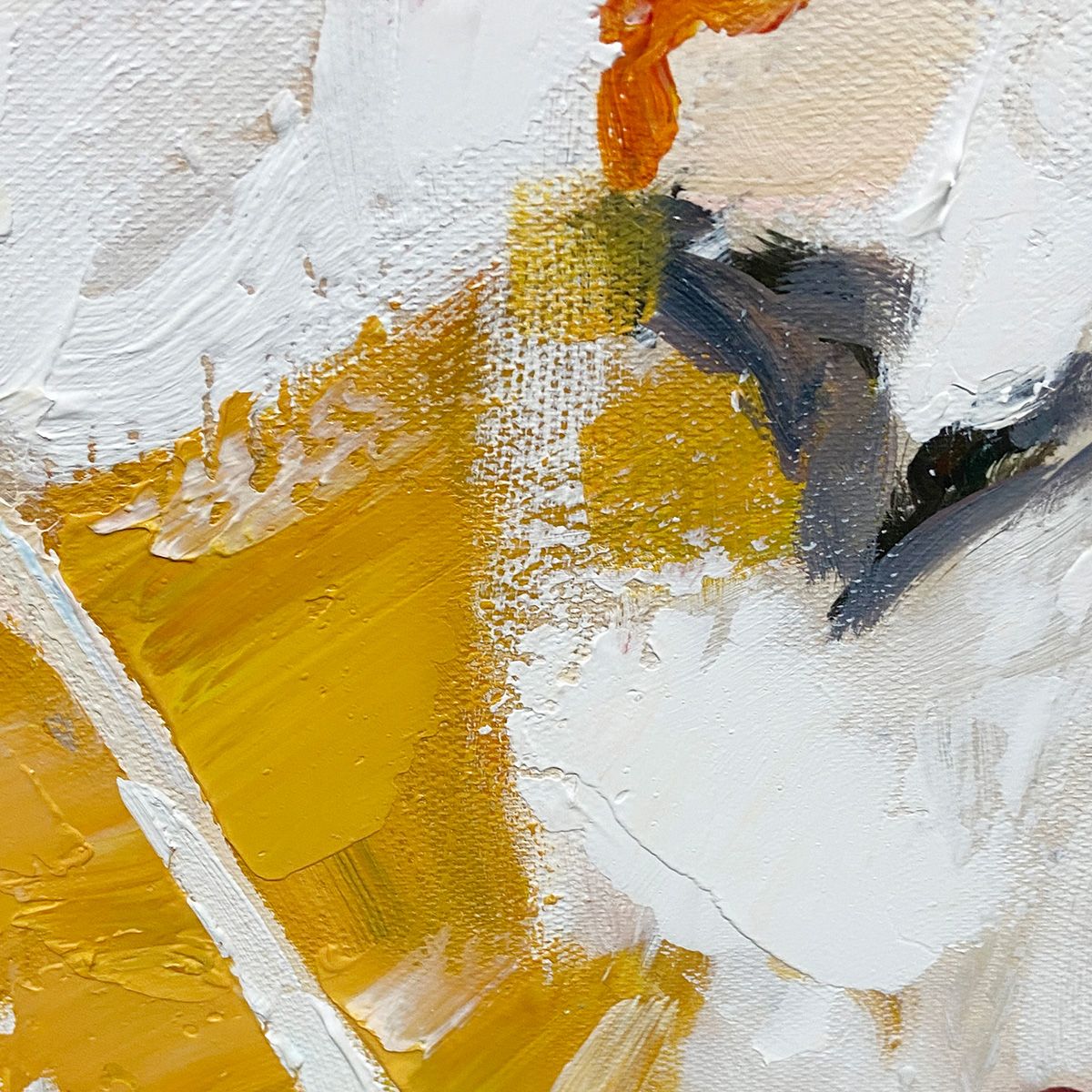 AUTUMN WHISPERS: Textured Abstract Impasto Oil Painting - Image 3