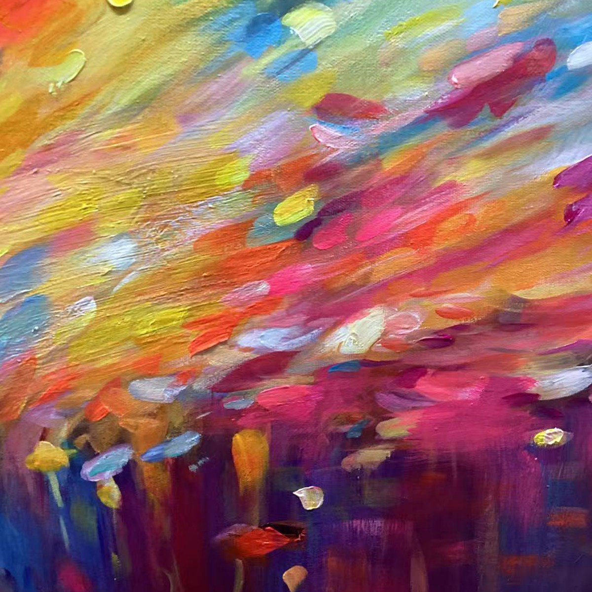 RADIANT DAWN: Abstract Oil Painting - Image 6
