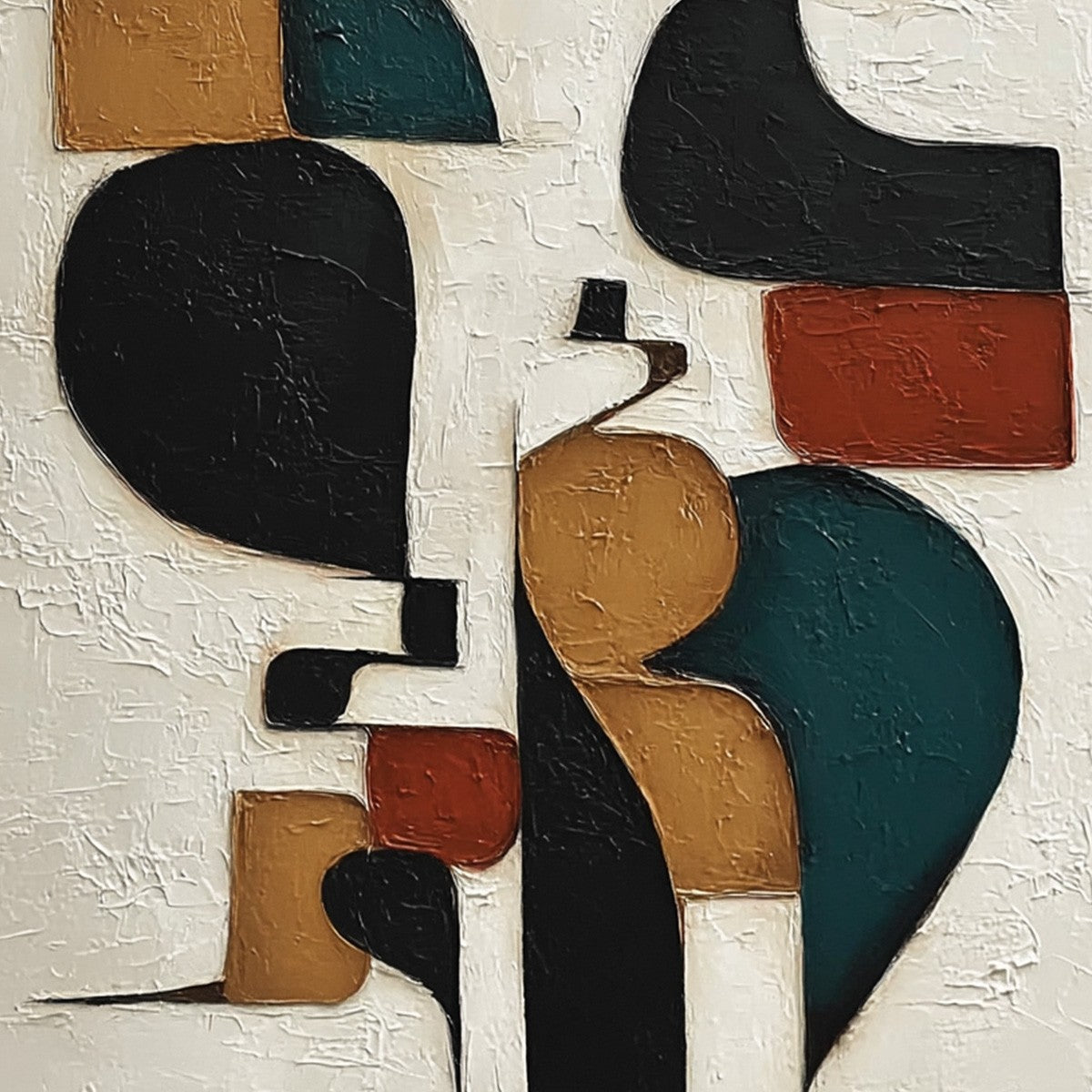 BALANCING ACT: Textured Wabi Sabi Abstract Painting for Modern Decor - Image 5