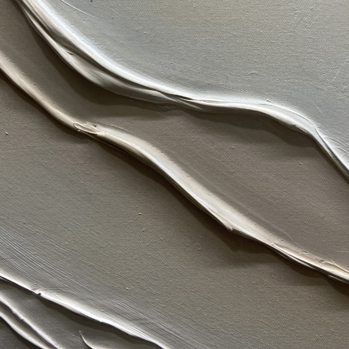 BEIGE TEXTURED ABSTRACT DIPTYCH: Textured Abstract Painting Set of 2, Square Wall Art - Image 3