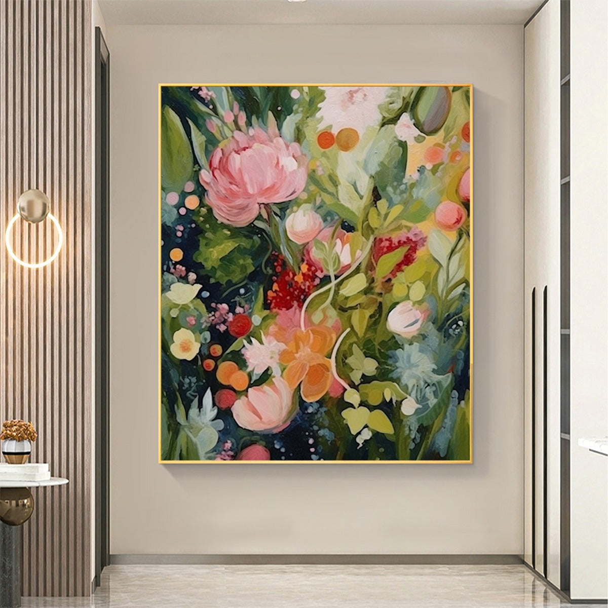 BLOOMING RHAPSODY: Textured Floral Oil Painting - Image 2