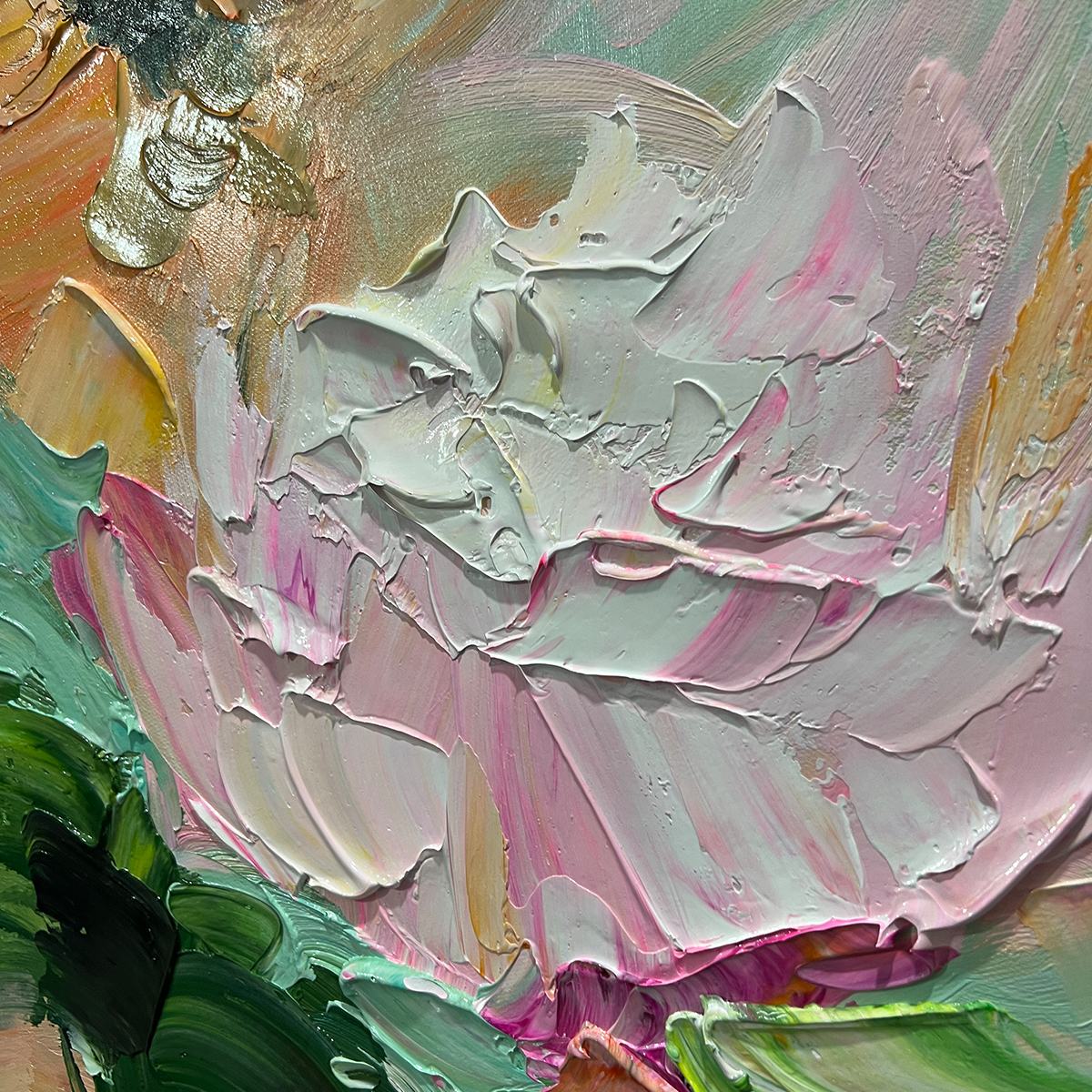 BLOOMING ROMANCE: Impressionistic Floral Oil Painting - Image 6