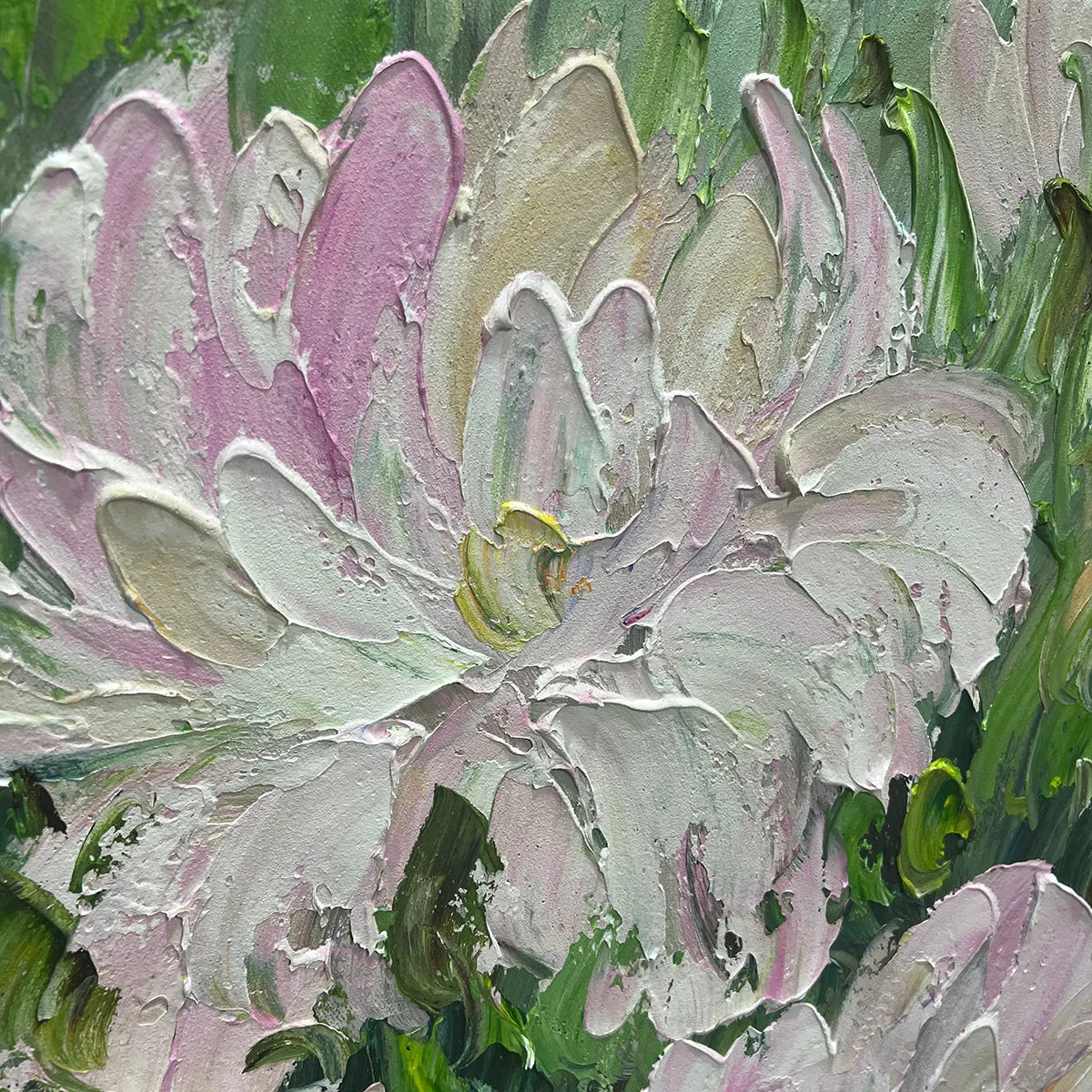 BLUSHING PEONIES: Floral Painting in Soft Pink and White - Image 3