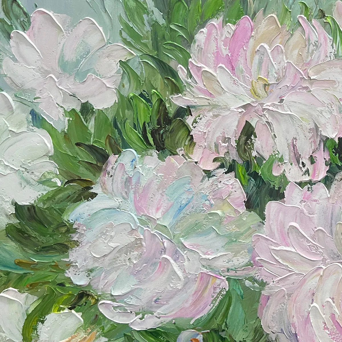 BLUSHING PEONIES: Floral Painting in Soft Pink and White - Image 5