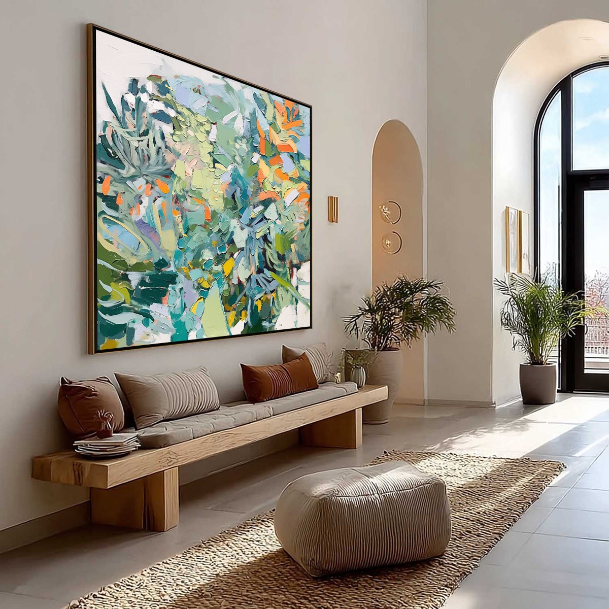 BOTANICAL RHAPSODY: Abstract Impressionist Floral Painting - Image 5