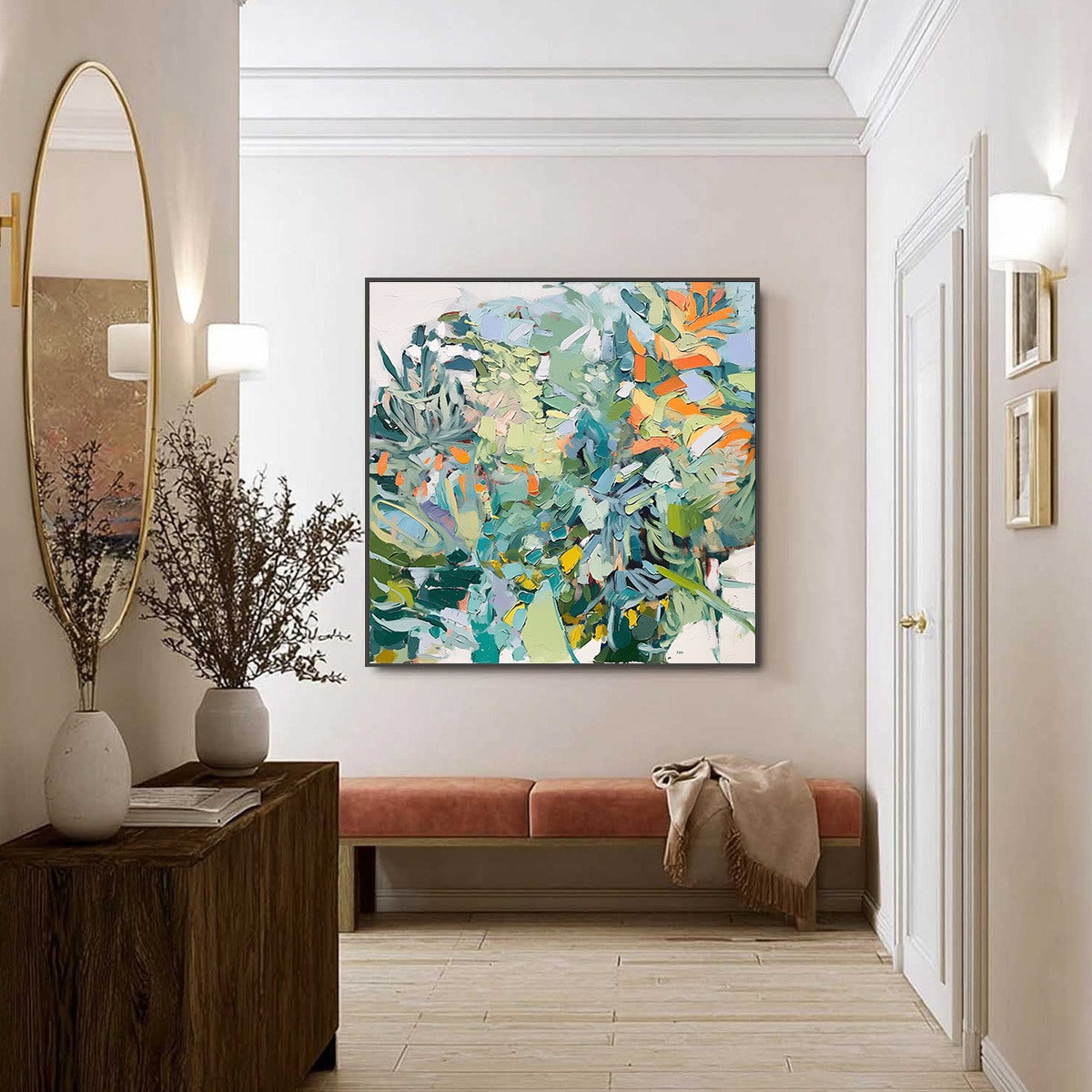 BOTANICAL RHAPSODY: Abstract Impressionist Floral Painting - Image 4
