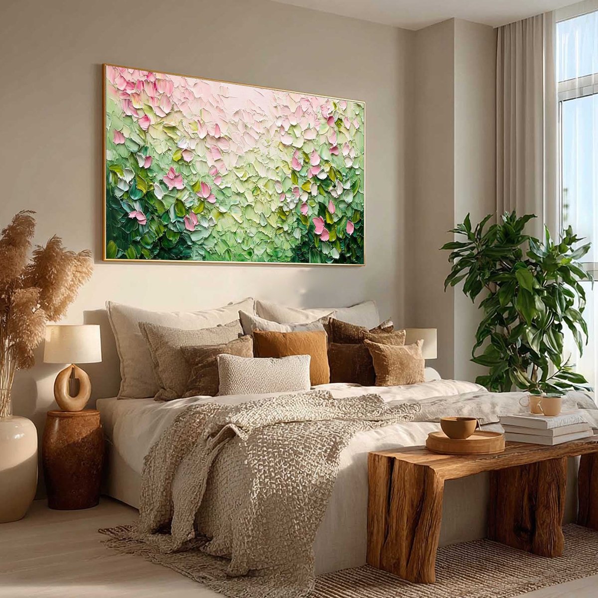 BLOSSOM DRIFT: Palette Knife Floral Impasto Painting - Image 6