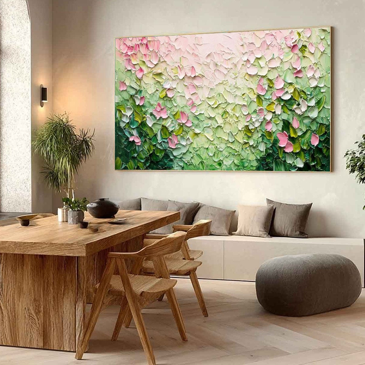 BLOSSOM DRIFT: Palette Knife Floral Impasto Painting - Image 5