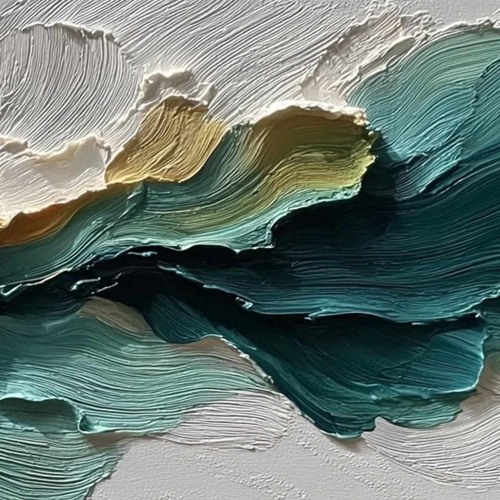 CANYON RHYTHM: Large Textured Abstract Impasto Landscape Painting - Image 5