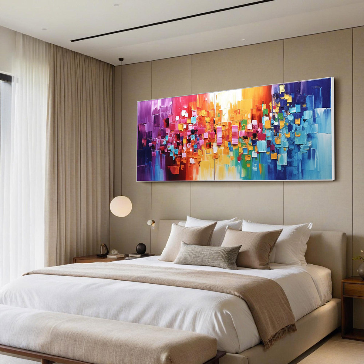 CHROMA DANCE: Colorful Abstract Impasto Oil Painting - Image 5
