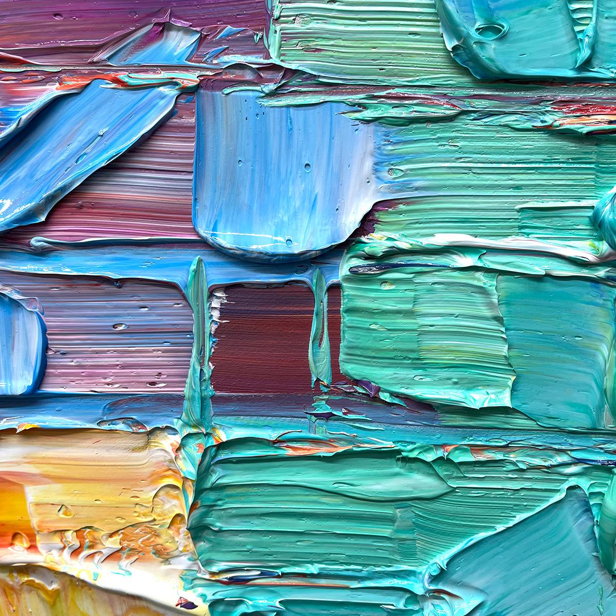 CHROMA FLOW: Textured Abstract Impasto Oil Painting - Image 6