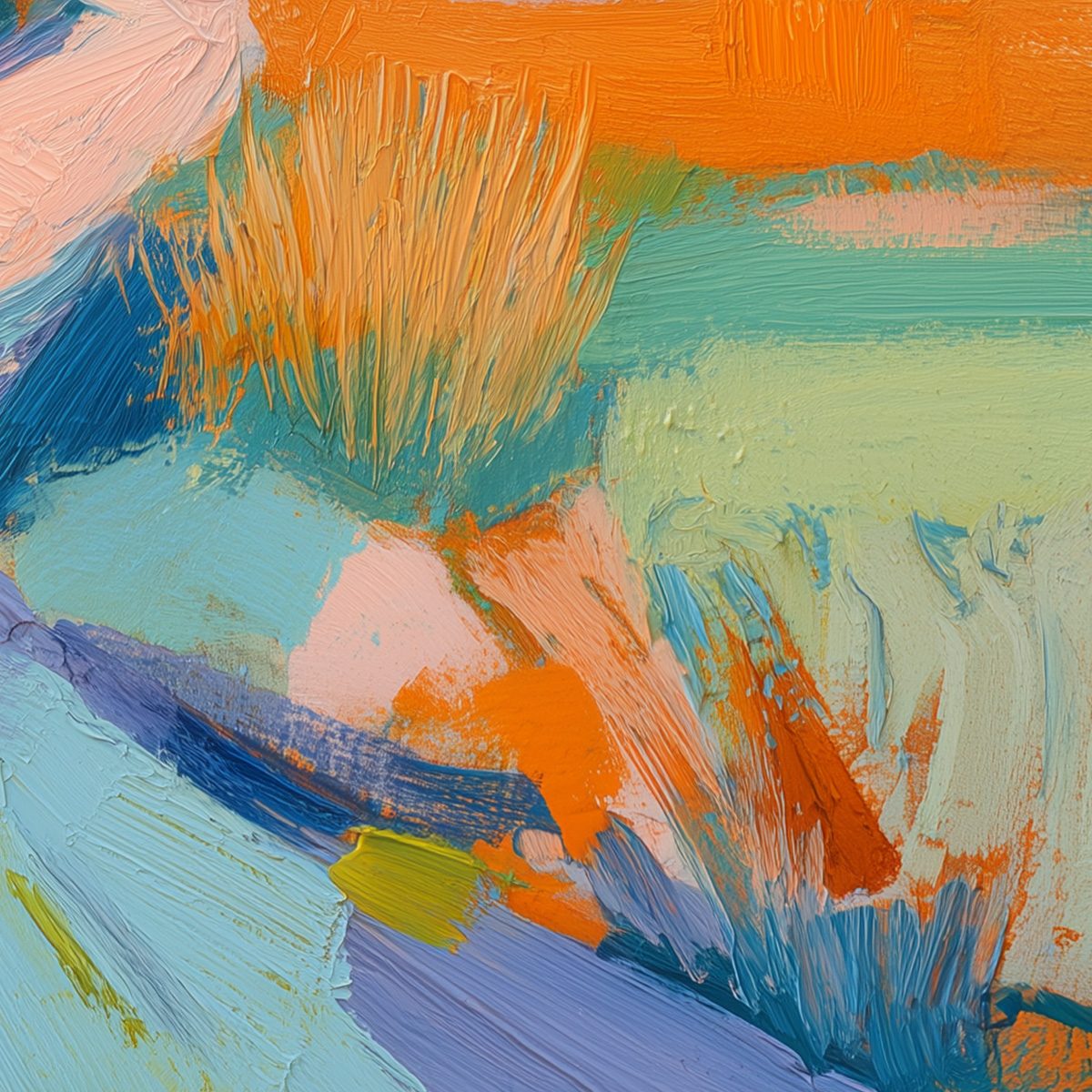 COASTAL GLOW: Textured Impasto Seascape Oil Painting for Coastal Decor - Image 3