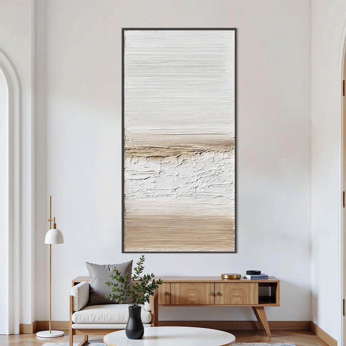 COASTAL CALM: Textured Minimalist Wabi Sabi Landscape - Image 2