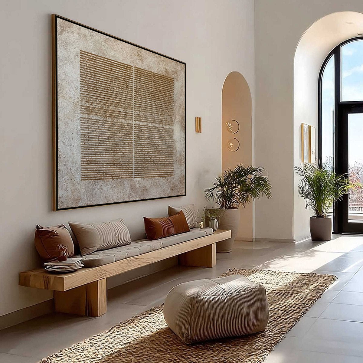 CODEX: Large Square Textured Minimalist Abstract Painting - Image 7