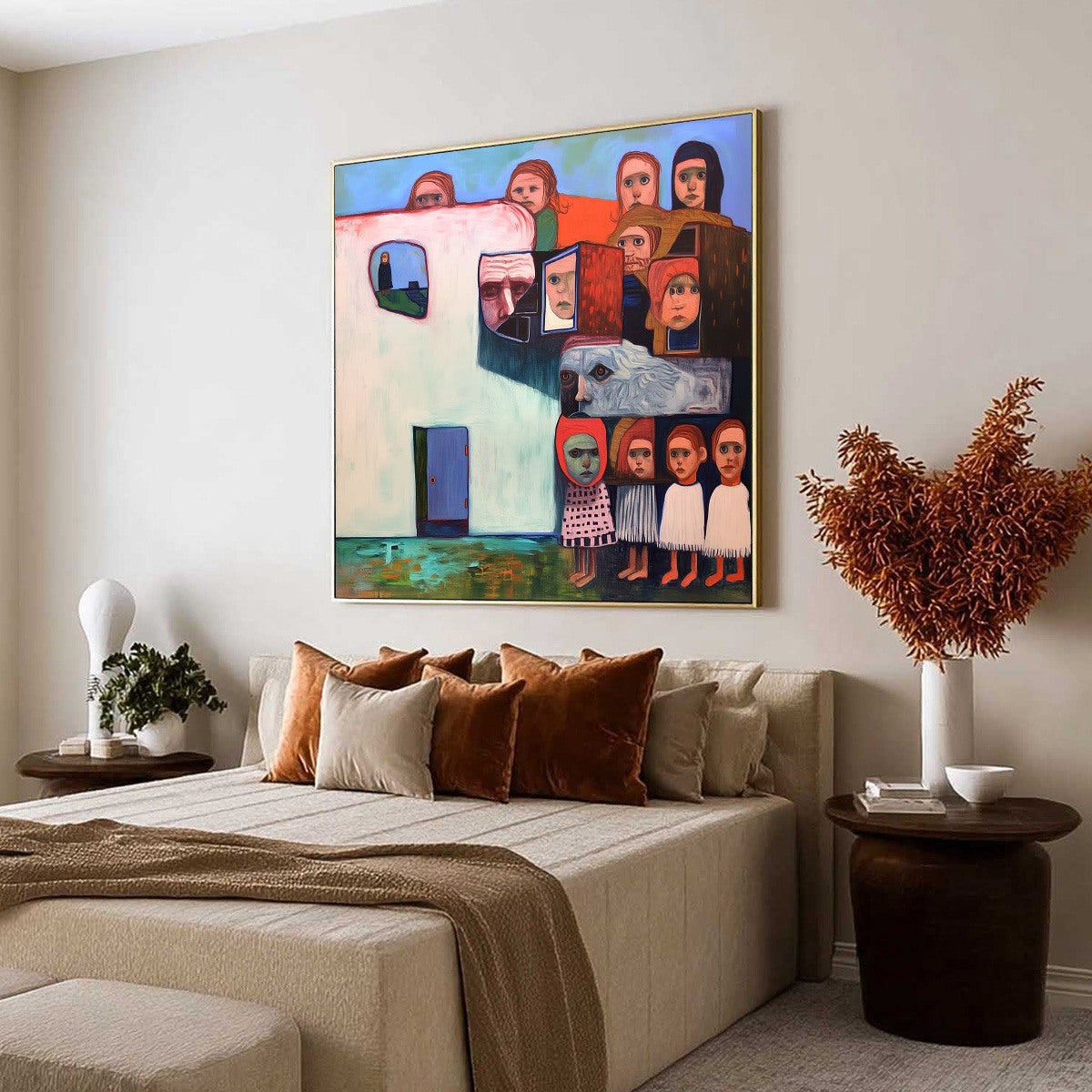 COMMUNITY OF SOULS: Colorful Figurative Portrait Painting - Image 7