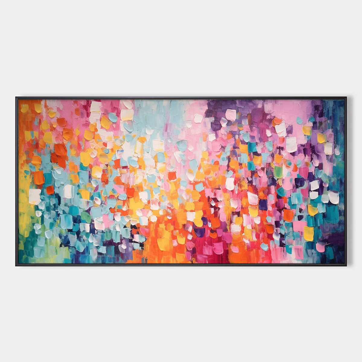 CONFETTI DREAMS: Textured Abstract Oil Painting