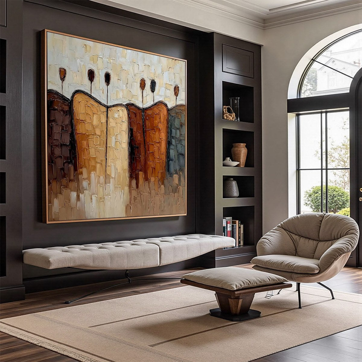 CONVERGENCE: Textured Abstract Figurative Impasto Painting - Image 7