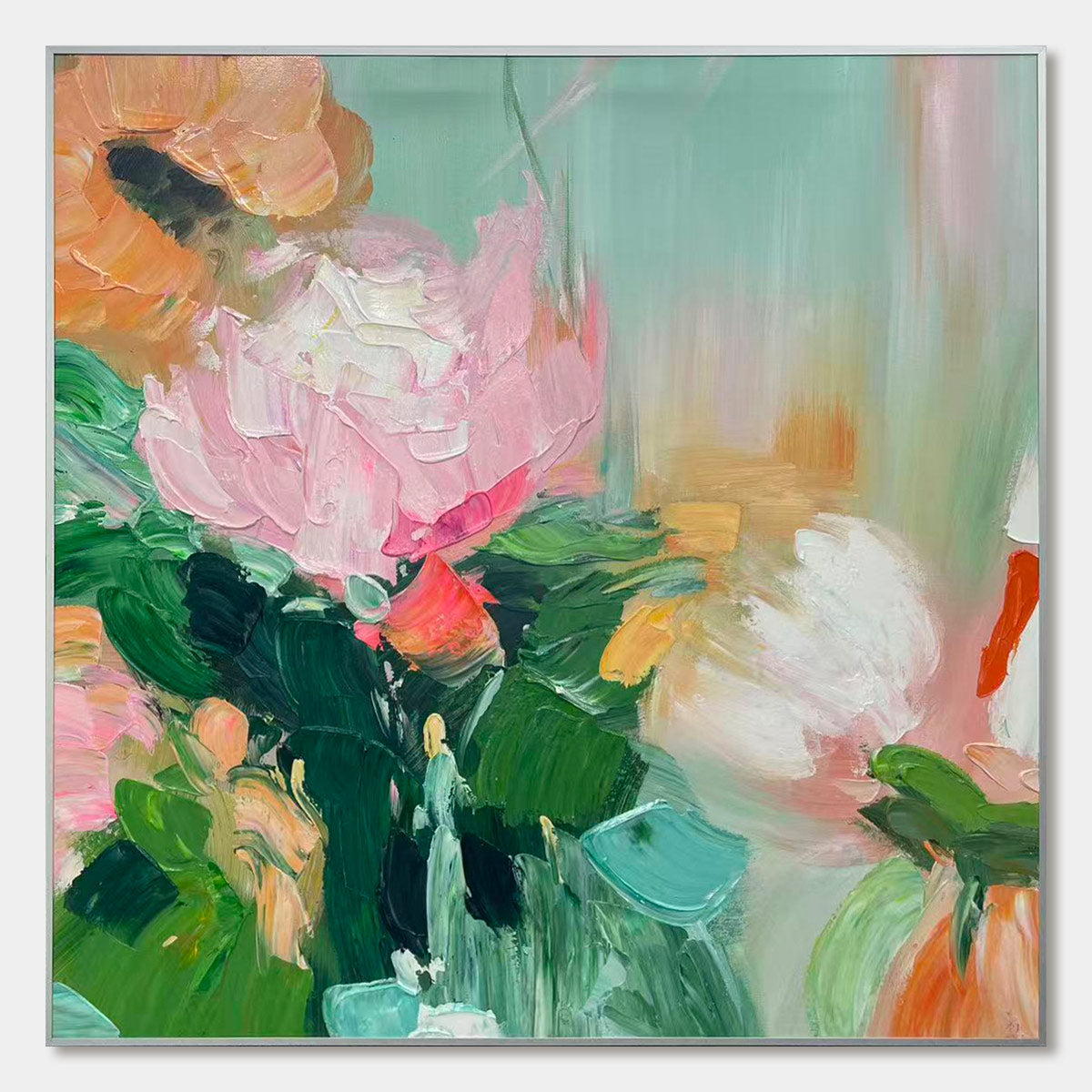 Ready to Ship | BLOOMING ROMANCE: Impressionistic Floral Oil Painting - Image 2