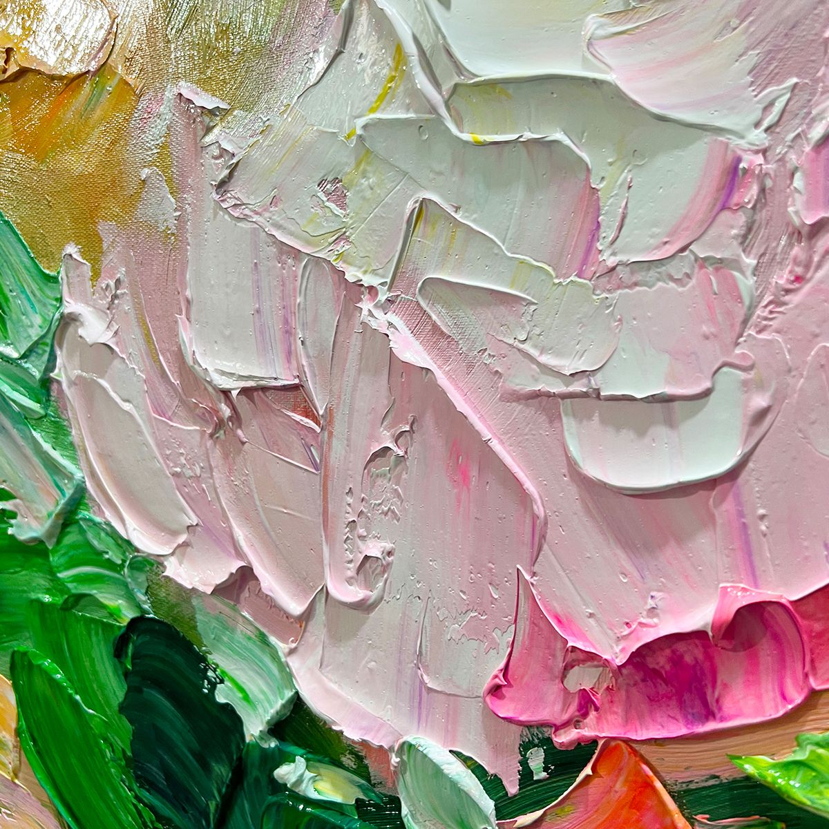 Ready to Ship | BLOOMING ROMANCE: Impressionistic Floral Oil Painting - Image 3