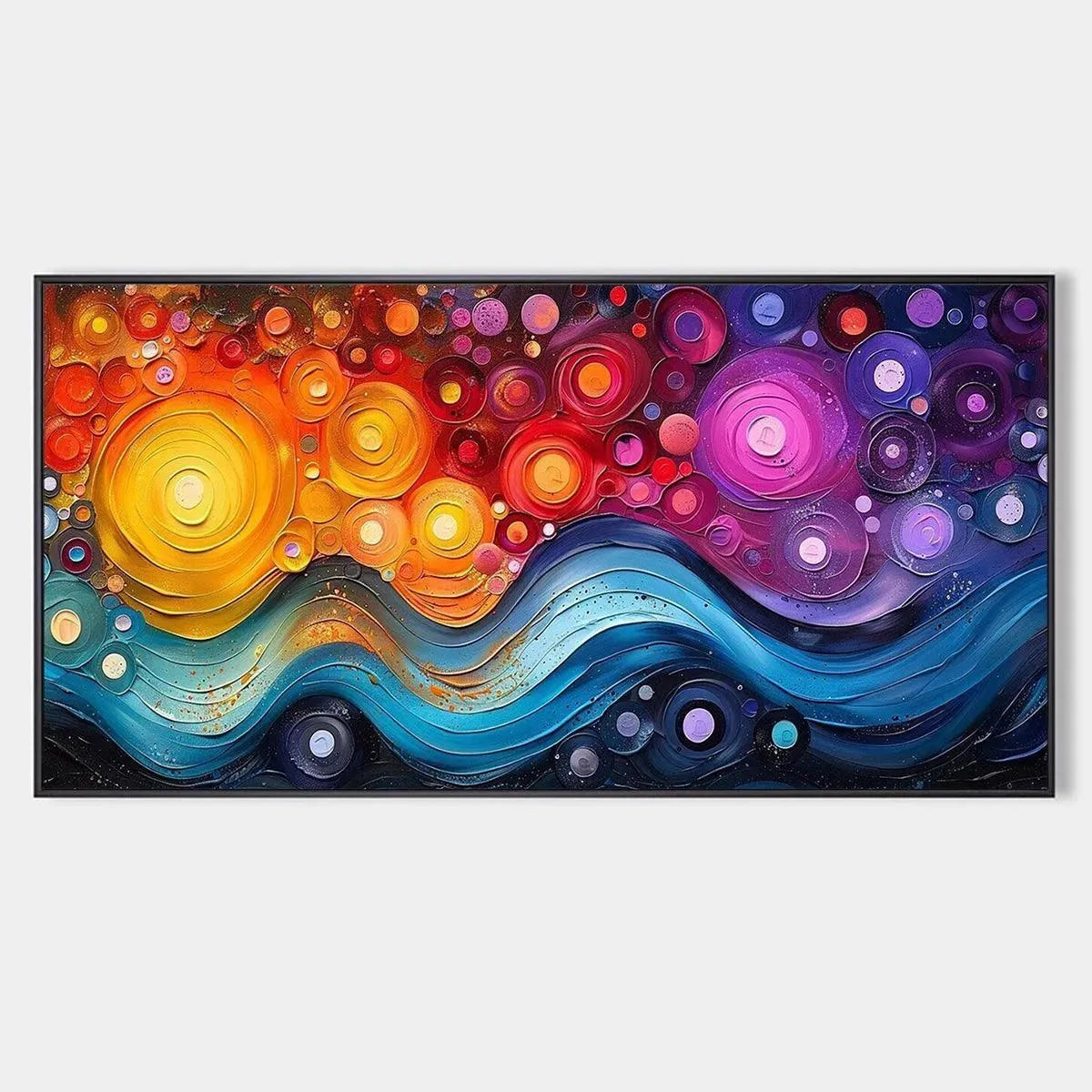 COSMIC WHIRL: Colorful Abstract Swirl Painting
