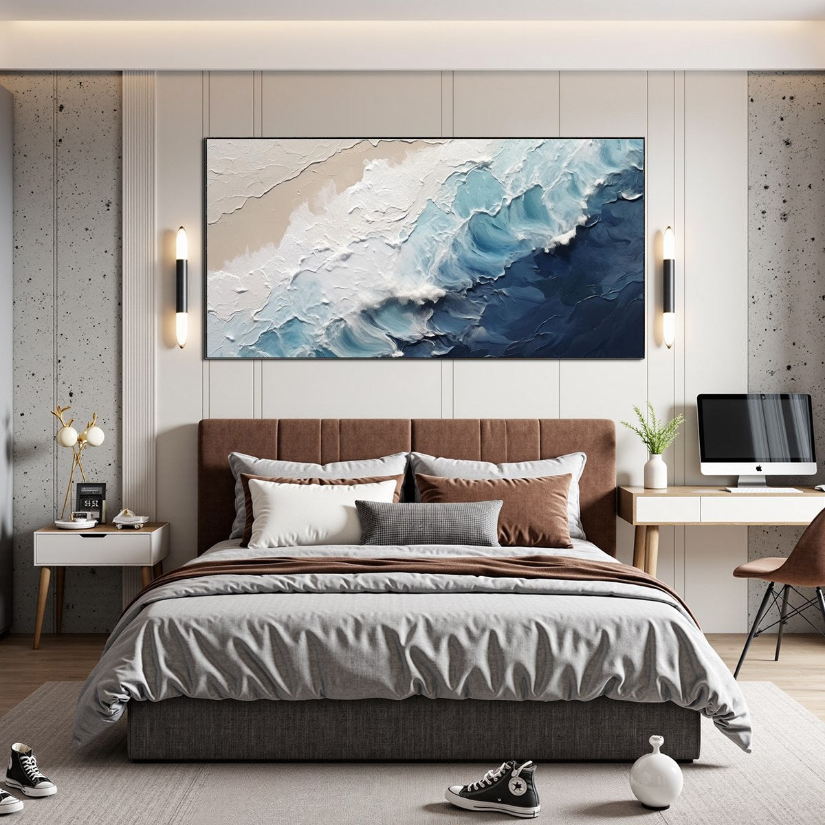 CRASHING WAVES: Textured Coastal Seascape Oil Painting - Image 7