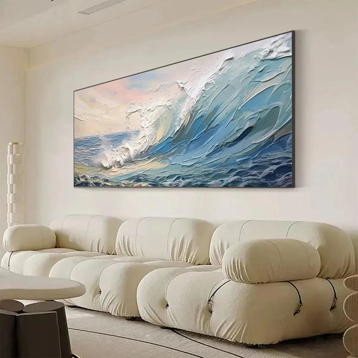 CRESTING WAVE: Textured Seascape Painting - Image 5