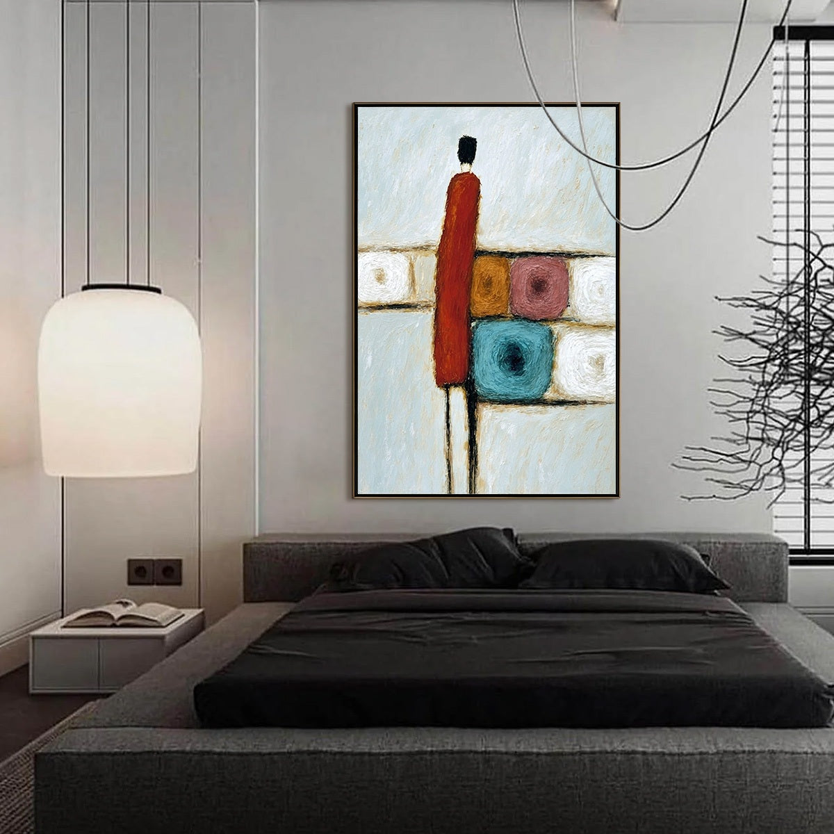 CROSSROADS: Modern Figurative Abstract Oil Painting - Image 6