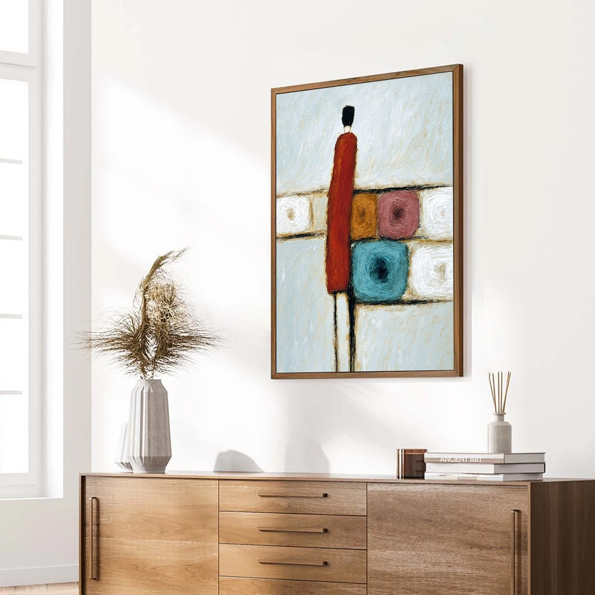 CROSSROADS: Modern Figurative Abstract Oil Painting - Image 8