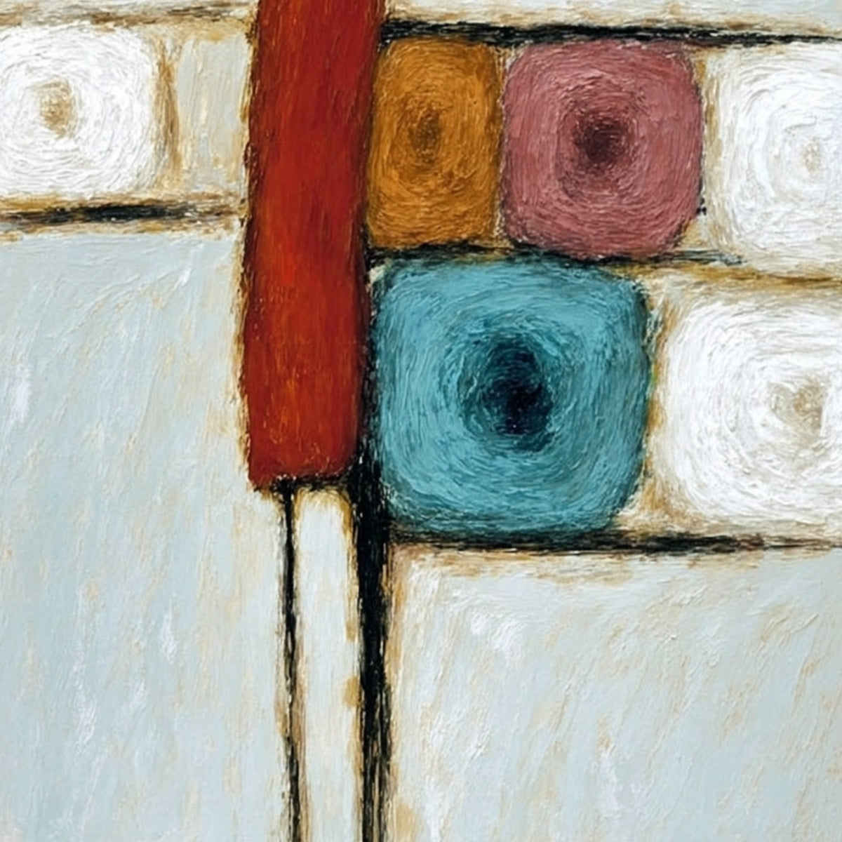 CROSSROADS: Modern Figurative Abstract Oil Painting - Image 5