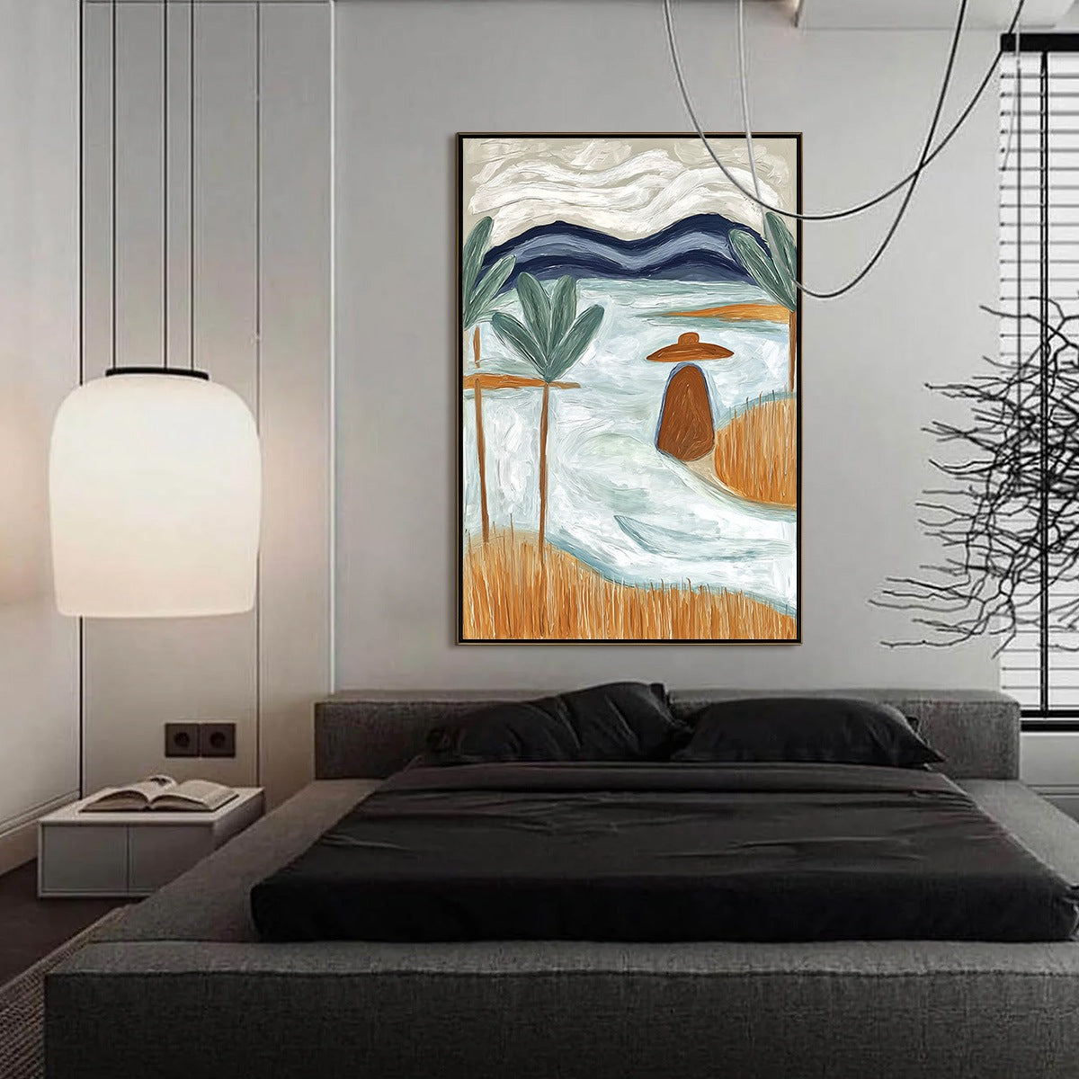 Coastal Reverie Textured Seascape Abstract Painting on Canvas - Image 4
