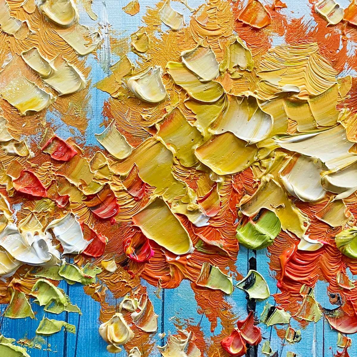 AUTUMN REFLECTIONS: Colorful Autumn Forest Landscape Oil Painting - Image 5