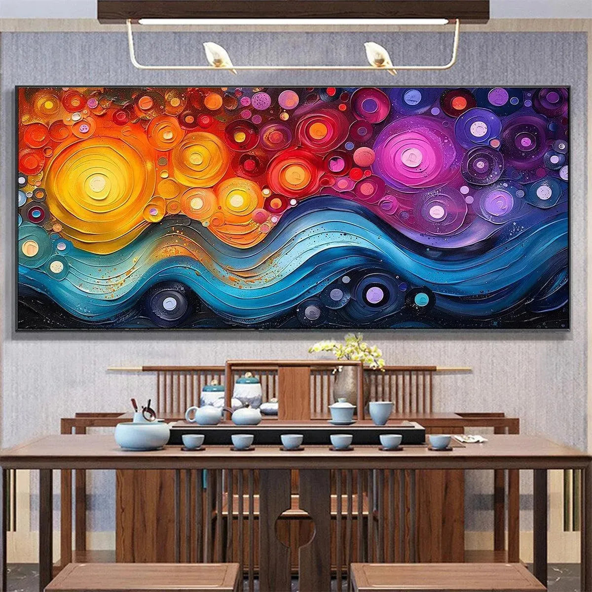 COSMIC WHIRL: Colorful Abstract Swirl Painting - Image 8