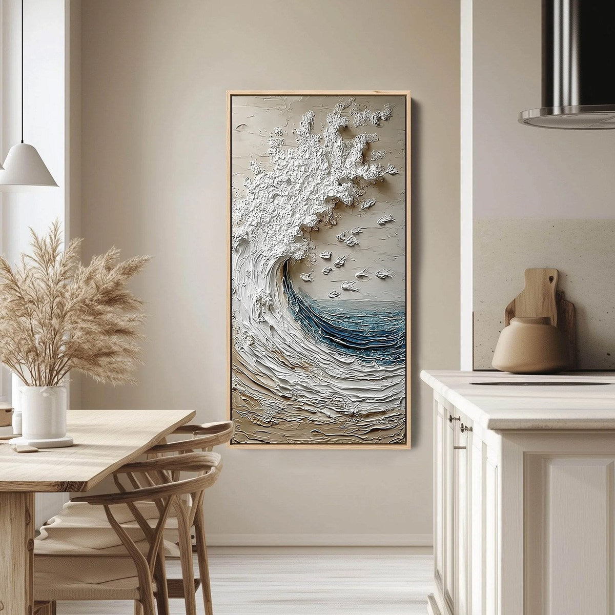 Crescendo | Textured Coastal Wave Impasto Original Oil Painting - Image 4
