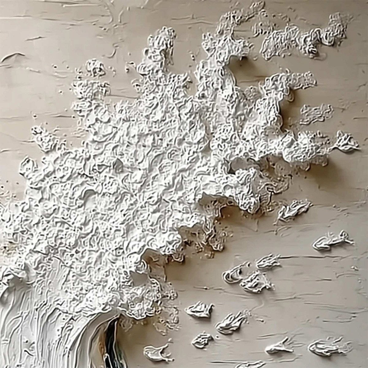 Crescendo | Textured Coastal Wave Impasto Original Oil Painting - Image 5