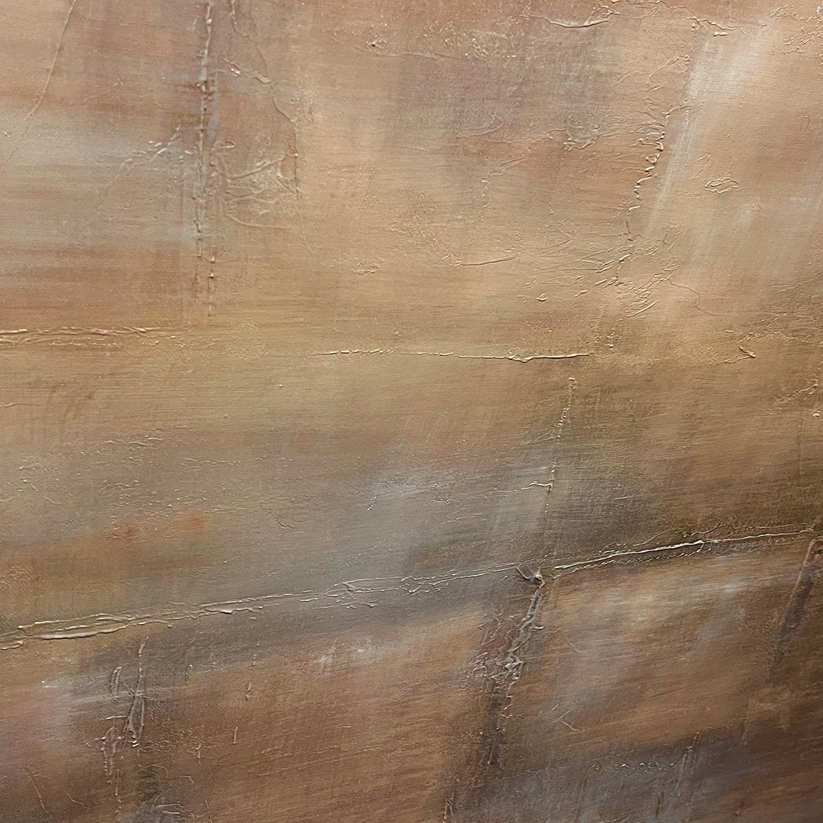 DARK BROWN TEXTURED LANDSCAPE: Abstract Painting in Brown - Image 6