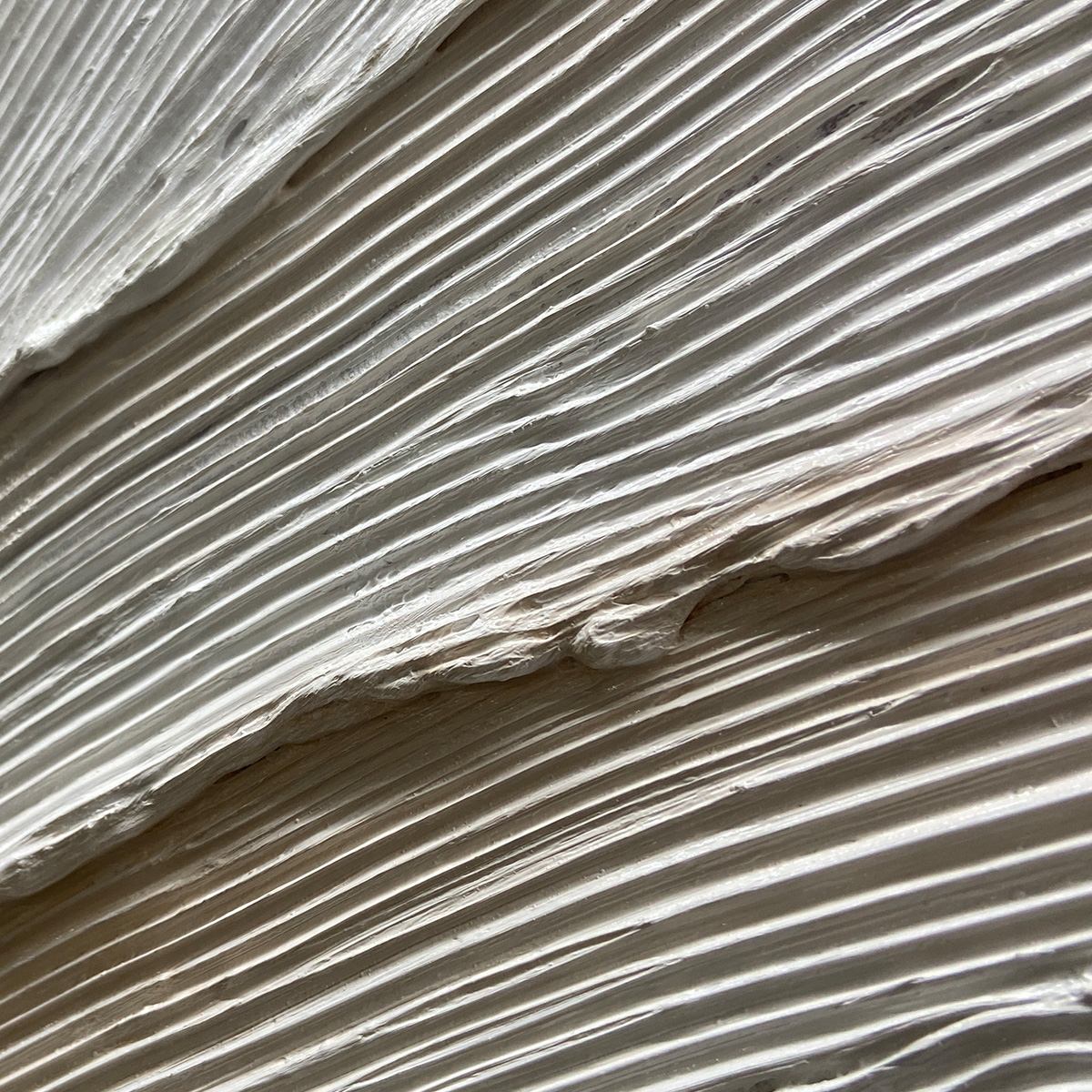 DESERT FLOW: Beige Abstract Minimalist Textured Painting for Living Room - Image 7