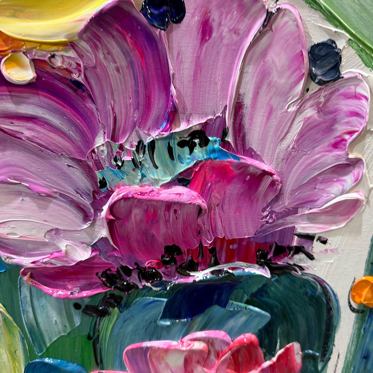 DESERT GARDEN: Textured Cactus Impasto Painting - Image 6