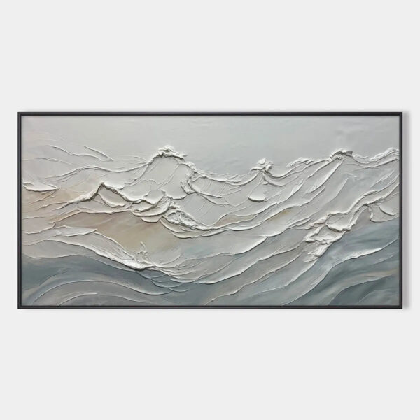 DESERT WINDS: Textured Landscape Impasto Oil Painting on Canvas